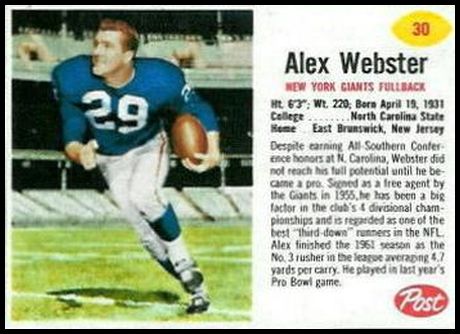 30 Alex Webster